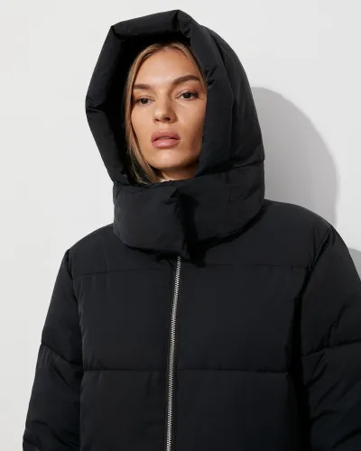 Куртка с синтетическим наполнителем чёрного цвета