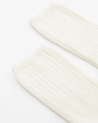 Носки из кашемира молочного цвета