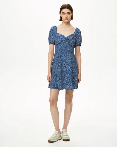 Платье мини синего цвета